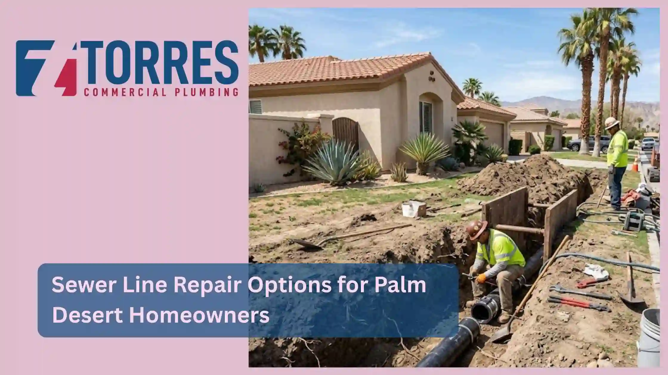 Sewer Line Repair Options for Palm Desert Homeowners