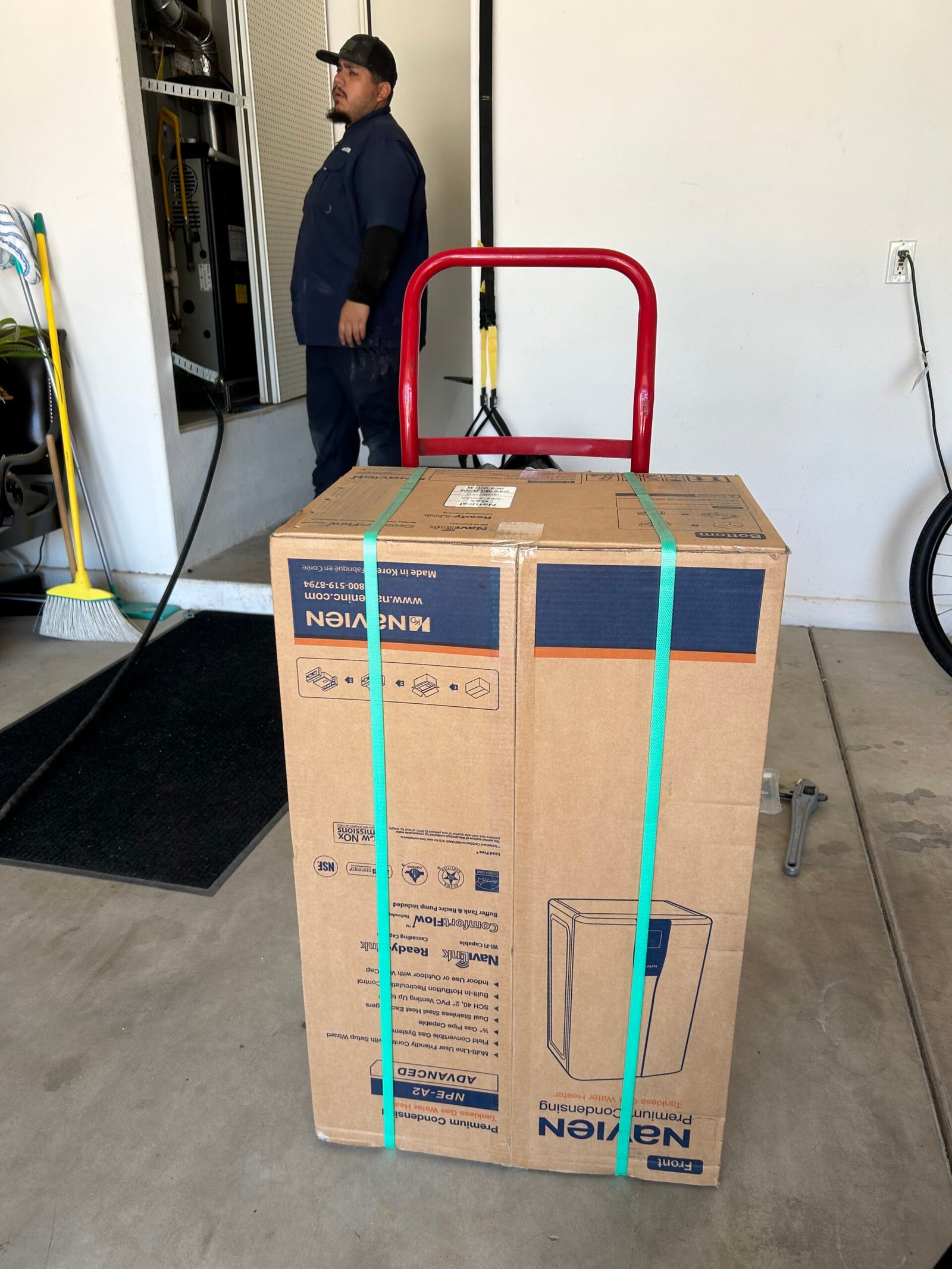 New water heater ready to install